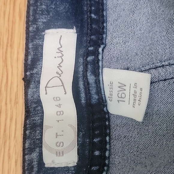 C Est 1946 Denim Classic Skinny Jeans Size 16 W - Picture 6 of 10